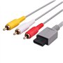 Link-e : Cable Audio Video RCA avec Connecteurs Plaqués Or Compatible avec la Console Nintendo Wii et Wii-U