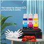 LCL Imprimante Bouteille d'encre Compatible GI-50 GI-50C GI-50M GI-50Y 3403C001 3404C001 3405C001 (1Cyan 1Magenta 1Jaune) Rempla