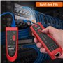 Traceur de Cable Electrique, Proster Wire Tracker RJ11 RJ45 Finder Ethernet LAN Multifonction Toner Tracer Réseau Collation de C