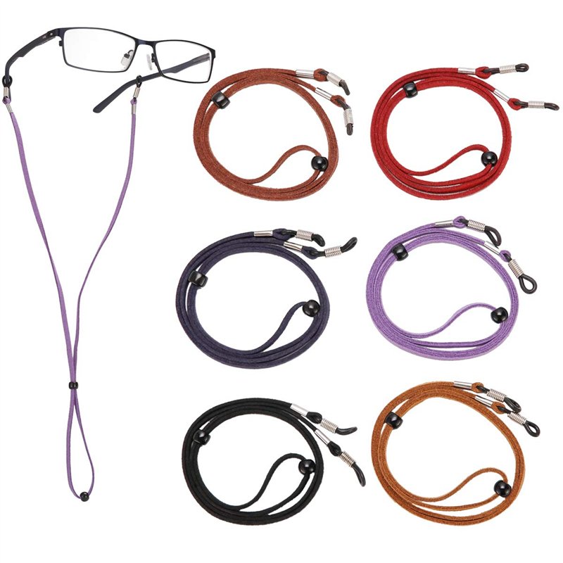 LAOYE Lot de 6 cordons de lunettes pour lunettes de soleil, lunettes de lecture, lunettes de protection