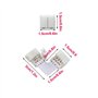 CESFONJER Lot de 20 connecteurs pour bande lumineuse en forme de L à 4 broches, connecteur sans espace pour bande LED à 4 broche