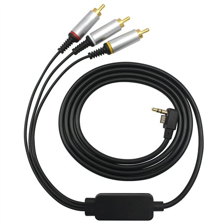 OSTENT AV Audio Vidéo RCA Composite Câble Compatible pour Sony PSP 2000/3000 Slim to TV