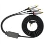 OSTENT AV Audio Vidéo RCA Composite Câble Compatible pour Sony PSP 2000/3000 Slim to TV