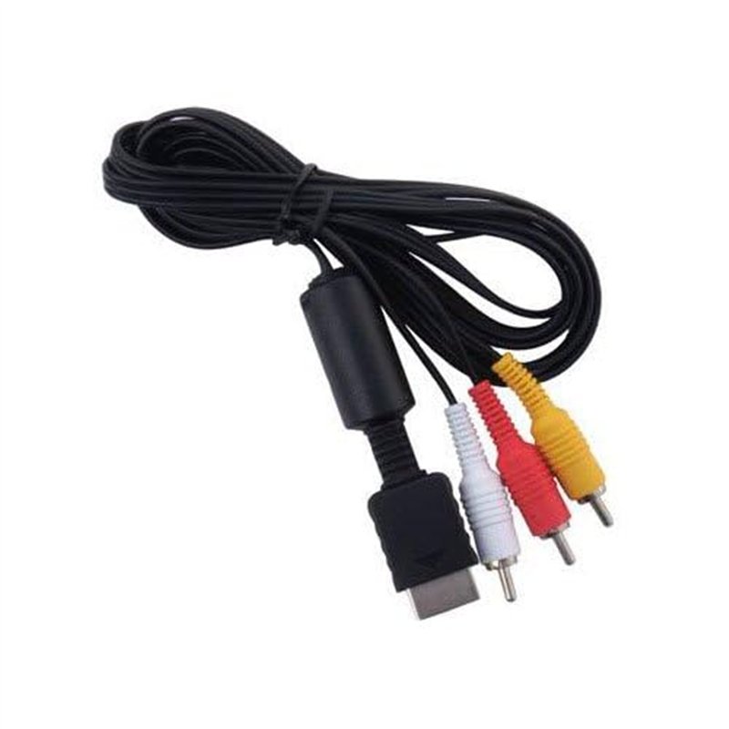 Image secondaire de OSTENT AV Audio Video Composite Cable Cord Compatible pour Sony PS1 PS2 PS3 System Console Jeux Vidéo