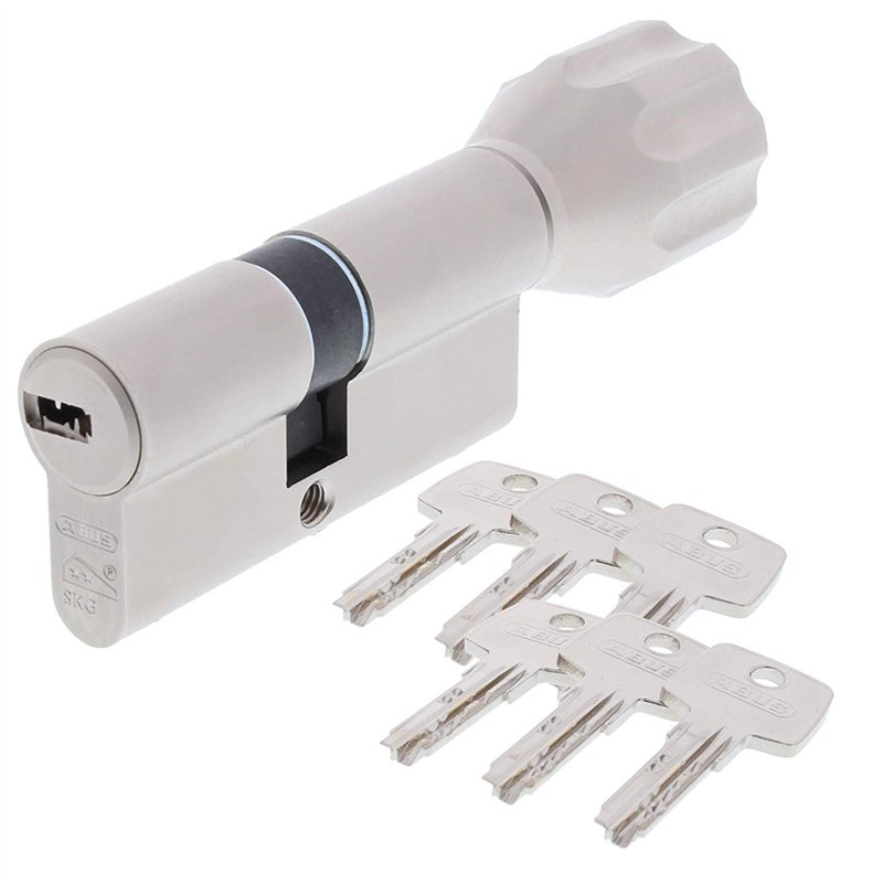 ABUS EC550 - Cylindre à bouton profilé, longueur 50/45B mm, avec 6 clés