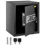 VEVOR Coffre-Fort Biométrique à Empreintes Digitales 48 L Coffre-Fort Numérique Combinaison et Clés Coffre de Sécurité en Acier