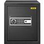 VEVOR Coffre-Fort Biométrique à Empreintes Digitales 48 L Coffre-Fort Numérique Combinaison et Clés Coffre de Sécurité en Acier 