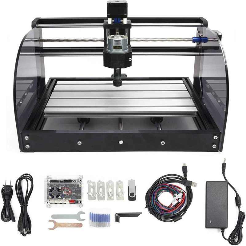 RATTMMOTOR CNC 3018 Pro Max Machine à graver 3 axes GRBL Control ER11 3018 Pro-M Fraiseuse pour bois PVC PCB Gravure DIY