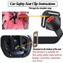 ISKIP Boucle de sécurité pour siège de voiture, boucle de verrouillage fixe avec clip pour ceinture de sécurité, harnais pour bé