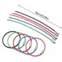 Graplan 35 pièces Porte-clés en Fil Couleur en Acier Inoxydable Porte-clés en câble Boucle Anneaux avec Joints en Acier Inoxydab