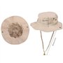 Amoyeric Unisexe Chapeau de Soleil Chapeau de Brousse Chapeau de Protection pour pêcheur Voyager Pêche Chapeau Anti-UV (Khaki)