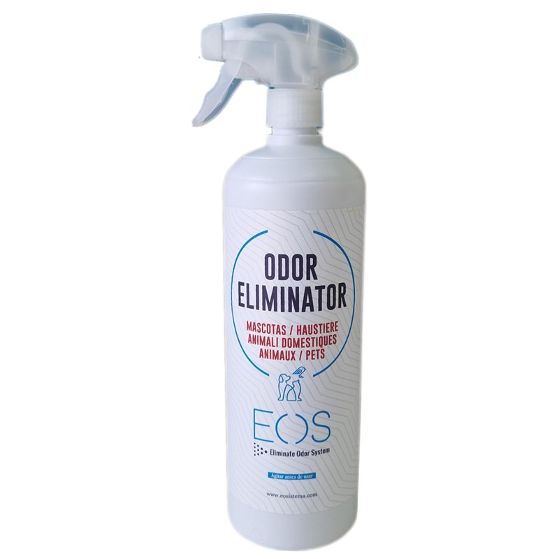EOS (1 litre) Elimine instantanément les odeurs d'animaux domestiques. pour tous types d'animaux (chiens, chats...) et applicati