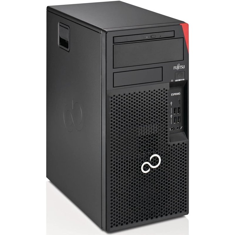 Fujitsu P756 Ordinateur de bureau, processeur Intel Core i7-6700T, 8 Go de RAM, SSD de 240 Go, Windows 10 Professionnel (reconditionné)