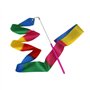 MUROAD 10 Pièces 2 mètres Gym Fitness Rubans de Gymnastique Rythmiques, Danse Tige De Streamer Baton Tournoyant Art Rubans pour 