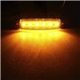 GSRECY Lot de 10 feux de gabarit latéraux à 6 LED 24 V pour camions, feux de position latéraux et arrière - Jaunes
