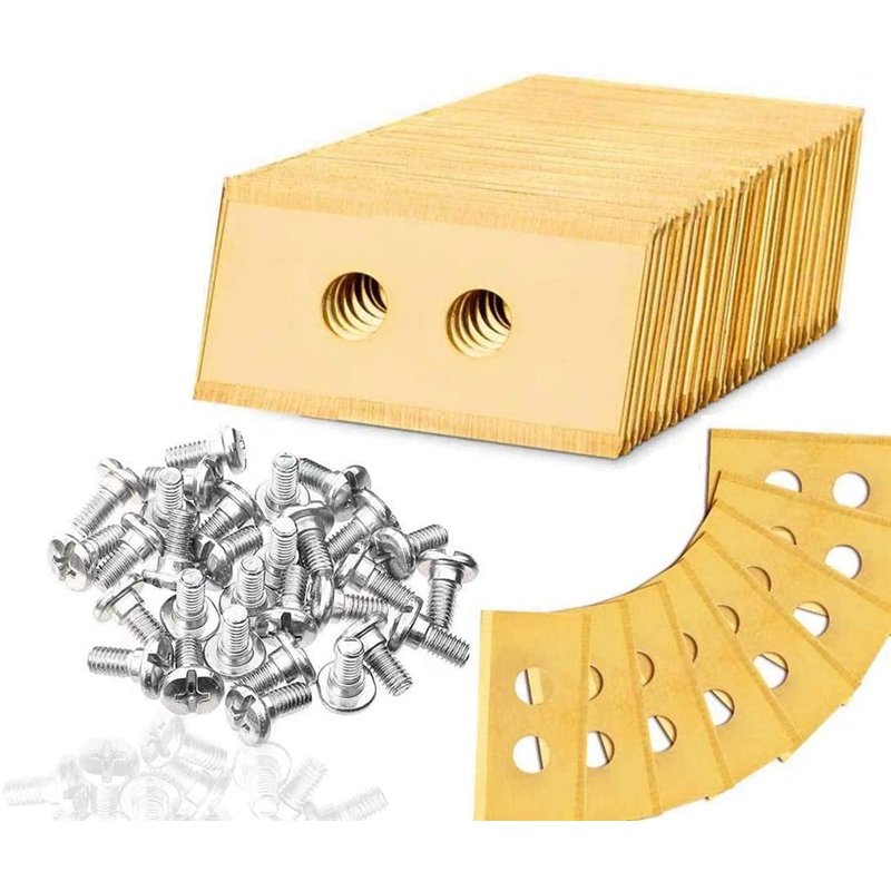 Lot de 45 lames de rechange en titane pour tondeuse Worx Landroid, avec 90 vis, longue durée de vie - Accessoires de rechange