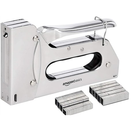 Amazon Basics Agrafeuse ultra robuste avec lot de 1 000 agrafes