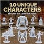 Lot de 38 Figurines de Jeu de rôle fantastiques sur Table pour Donjons et Dragons, Jeux de rôle Pathfinder. Miniatures à l'échel
