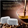 Lot de 12 filtres à eau à charbon de rechange compatibles pour cafetières – Compatible avec toutes les machines à café