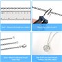 TEEUCNY Maillons de Chaîne pour la Fabrication de Bijoux DIY, 12 M Acier inoxydable Argenté Chaîne de câble de liaison, 60 Annea