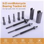 Extracteurs de roulement moto,Outil de démontage de huit pièces de palier interne