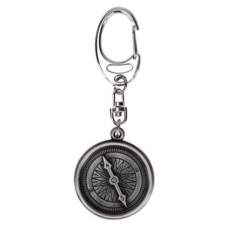 Boussole Porte-clés – 'rester en sécurité sur vos voyages' Message