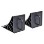 PRO PLUS Cale de Roue Plastique avec poignée Jeu de 2 pièces, Black