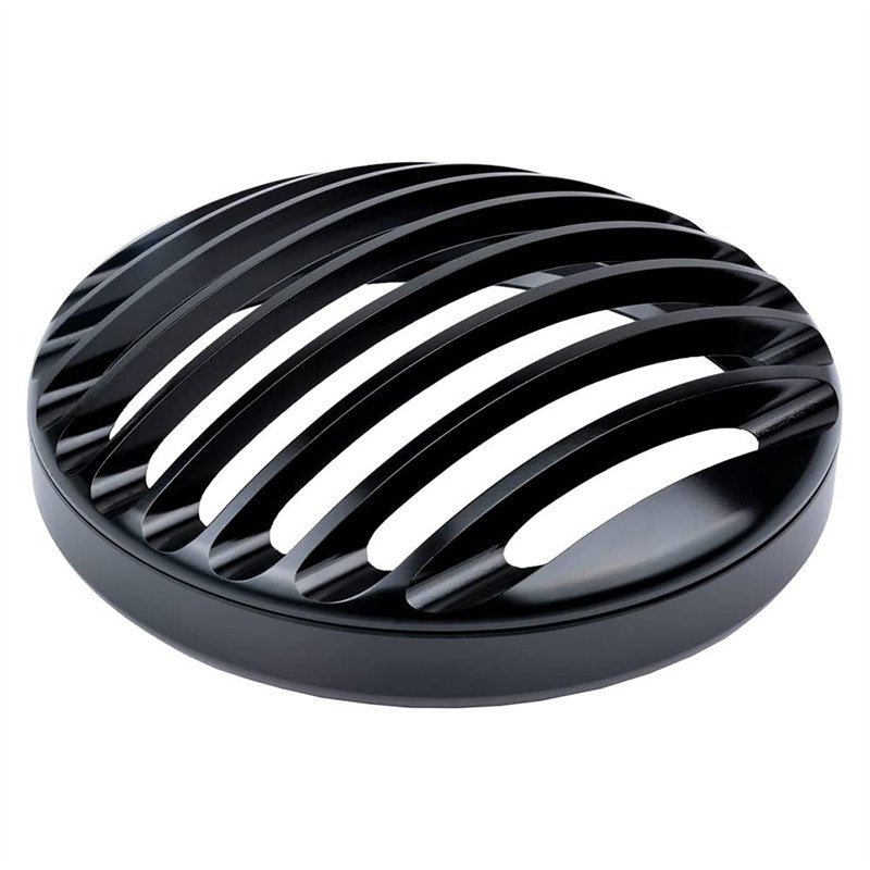 ANCLLO Grille de phare de moto de 14,7 cm pour Harley-Davidson Dyna Super Glide Custom Low Rider Street Bob Super Glide Wide Gli
