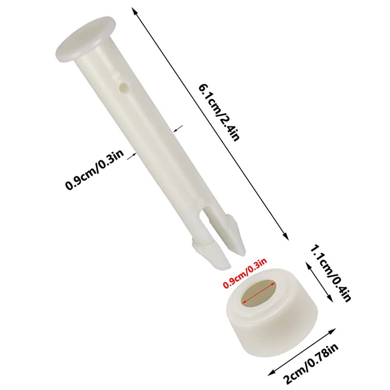 Image secondaire de ZDNT 10 Pièces Goupilles en Plastique pour Intex Round Metal Frame Pools Pièces de Rechange pour Joints de Piscine pour Joints d