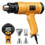 SEEKONE Décapeur Thermique Professionnel 2000W 50℃ - 600℃ avec Grand Écran LCD Numérique Kit de Pistolet à Air Chaud Contrôle de