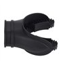 Accessoires pour Détendeur,Silicone Scuba Dive Snorkel Bite Bouthpiece Snorkeling Mouth Piece Diving Equipment Accessory Noir,Em