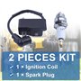 Bobine d'allumage pour STIHL FS80 HL75 HT75 FS85 HT70 FS75 FR85 KM85 et la série, AUMEL bobine allumage avec bougie pièce détach