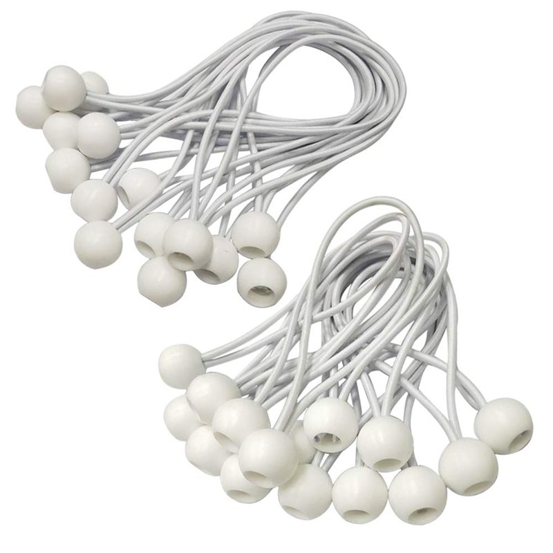 Tendeur Elastique,Sandow Elastique,30 Pièces Tendeur Bache pour Bannière, Bâche, Pavillon,Tente,Rideaux Harnais D’Extension,Supp