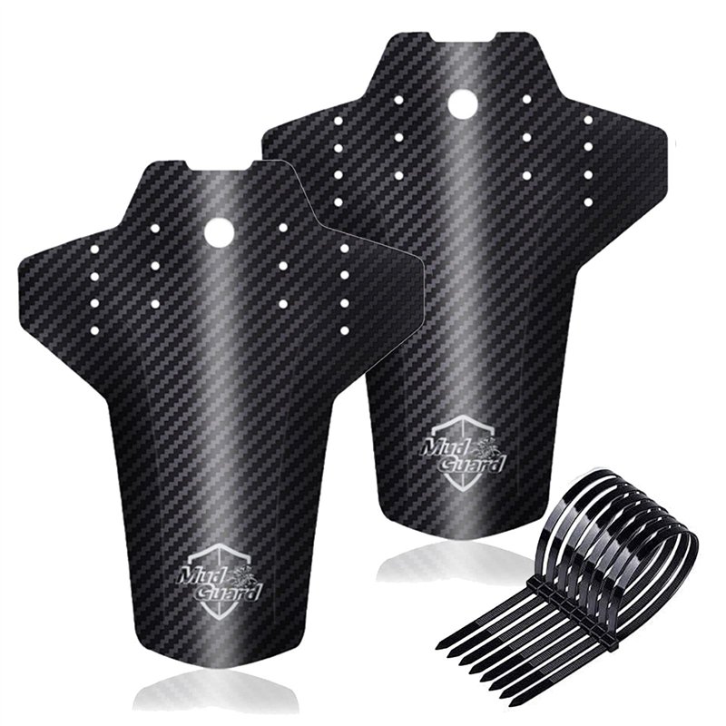 Bymivofun 2 pièces Ensemble de Garde Boue de Vélo, Garde-Boue Universels Avant et Arrière pour VTT, avec 8 Attaches de Câble, Fi