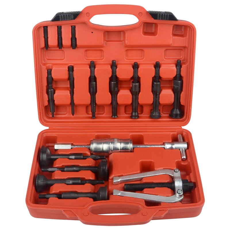 DAYUAN 16 Pieces Kit Extracteur de Roulement Intérieur 6-59 mm Outil d'Extraction de Roulement avec Marteau Coulissant avec 3 Ad