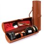 Kit pour Cirage de Chaussures avec étui élégant en cuir PU, Kit pour cirage de chaussures de voyage 12 pièces