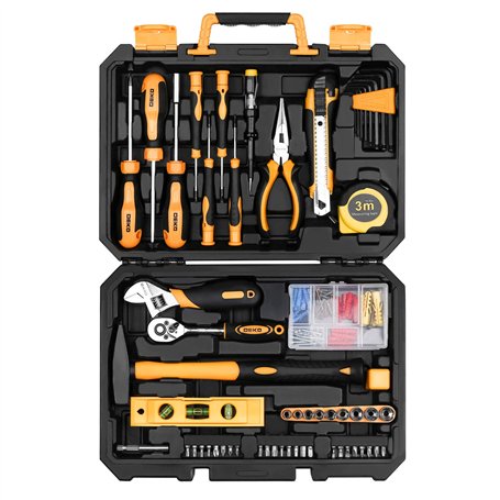 DEKO Coffre à Outils 138 Pièces