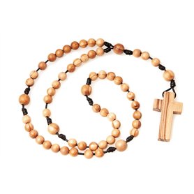 Tempus Dei Chapelet catholique en Bois d'olivier Fait à la Main en France