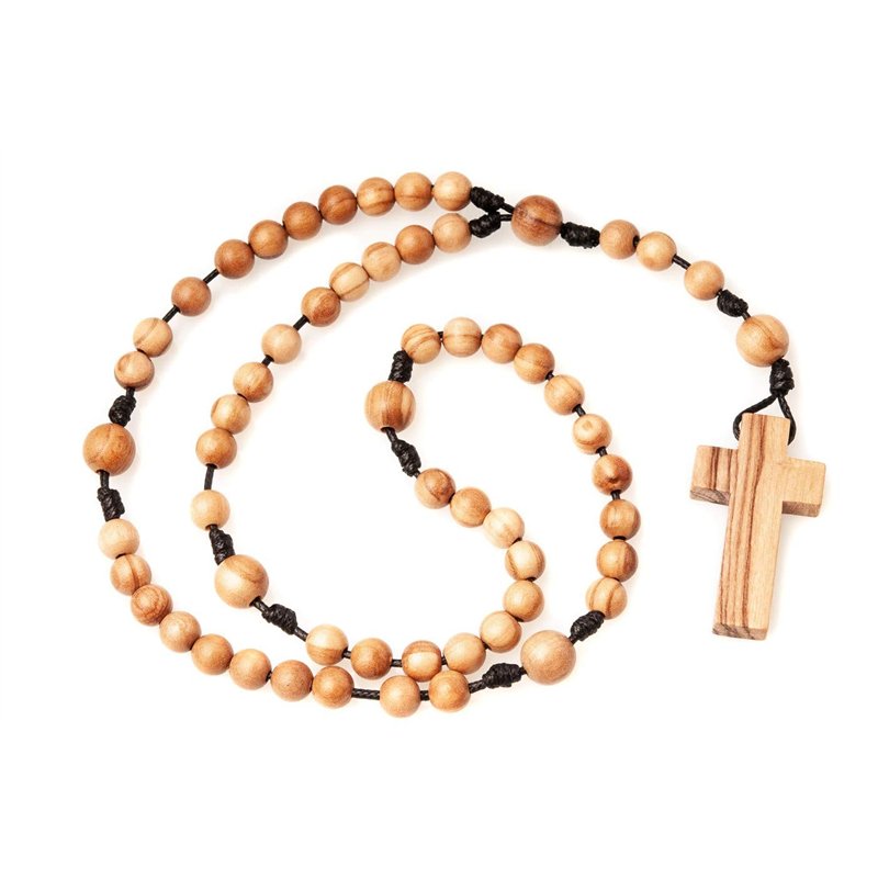 Tempus Dei Chapelet catholique en Bois d'olivier Fait à la Main en France