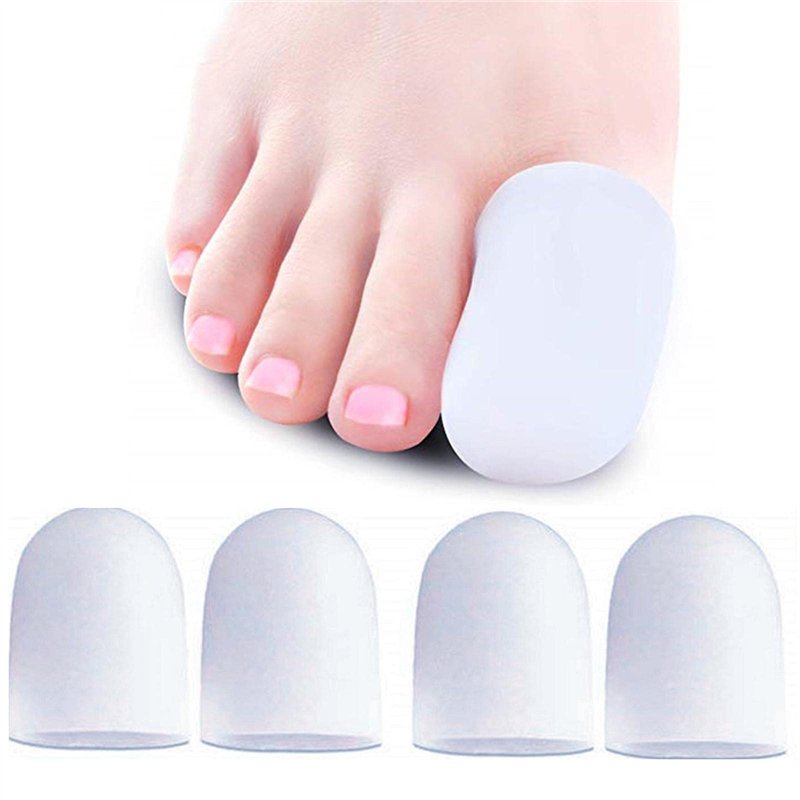 Image secondaire de xwanli Protection gros orteil, 4 Pièces Capuchons d'orteils, pour Soulager Pied la Douleur, Contre Les Ampoules et Cors