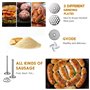 GVODE Acier Inoxydable Hachoir à Viande pour KitchenAid Robot Pâtissier, y Compris le Remplisseur de Saucisses, Parfait Accessoi