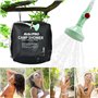 Sac de douche solaire 40 litres camping, température 45 °C randonnée, escalade