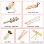 Instrument de Musique Enfant, ULIFEME 23 Pièces Instrument Musique Bois pour Bebe, Ensemble de Jouets 100% Bois Pur, Kit Rythmiq