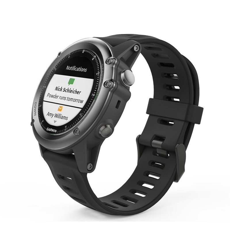 Image secondaire de Digit.Tail 26mm Silicone Sport Replacement Band Bracelets avec Connecteurs et Torx Tournevis Accessoires pour Garmin Fenix 2 / F