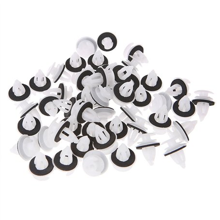 Cuigu 50Pcs Clips De Panneau De Porte De Voiture avec Bague D'étanchéité pour E34 E36 E38 E39 E46 M3 M5 Z3 X5