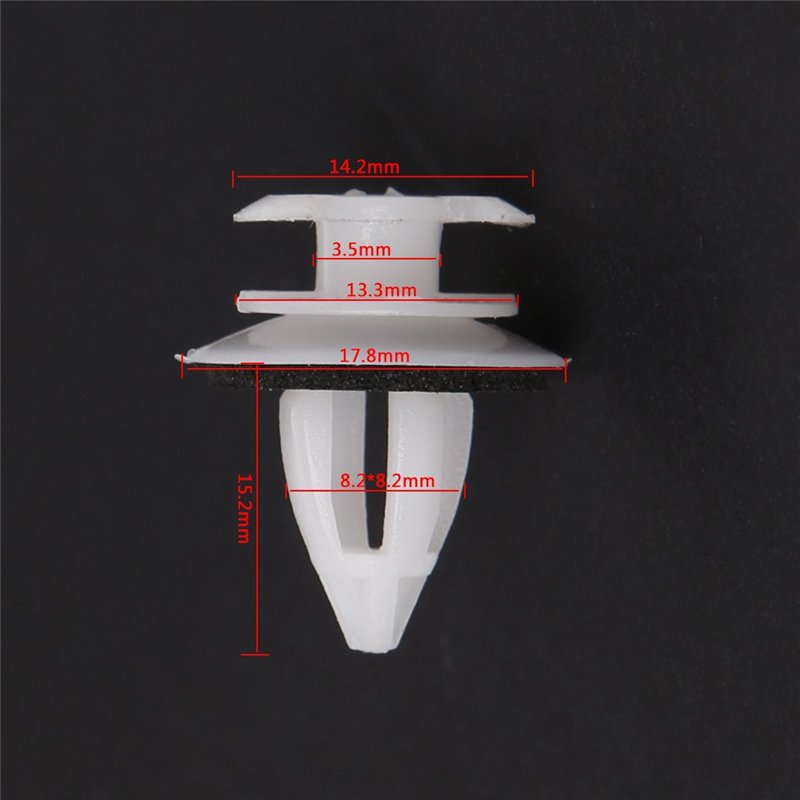 Image secondaire de Cuigu 50Pcs Clips De Panneau De Porte De Voiture avec Bague D'étanchéité pour E34 E36 E38 E39 E46 M3 M5 Z3 X5