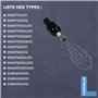 Lichtblau Fouet2862 avec entraîneur 657378 pour mixeur plongeant 12019198 pour batteur à main Bosch I Fouet de rechange pour ent