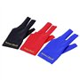 POFET Lot de 4 Gants de Queue de Billard élastiques en Lycra pour Main Gauche à 3 Doigts pour tireurs