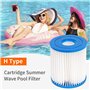 YanBan Lot de 2 Cartouches filtrantes de Rechange compatibles avec Intex 28601/28602 Les Pompes de Filtration, pour Intex Type H