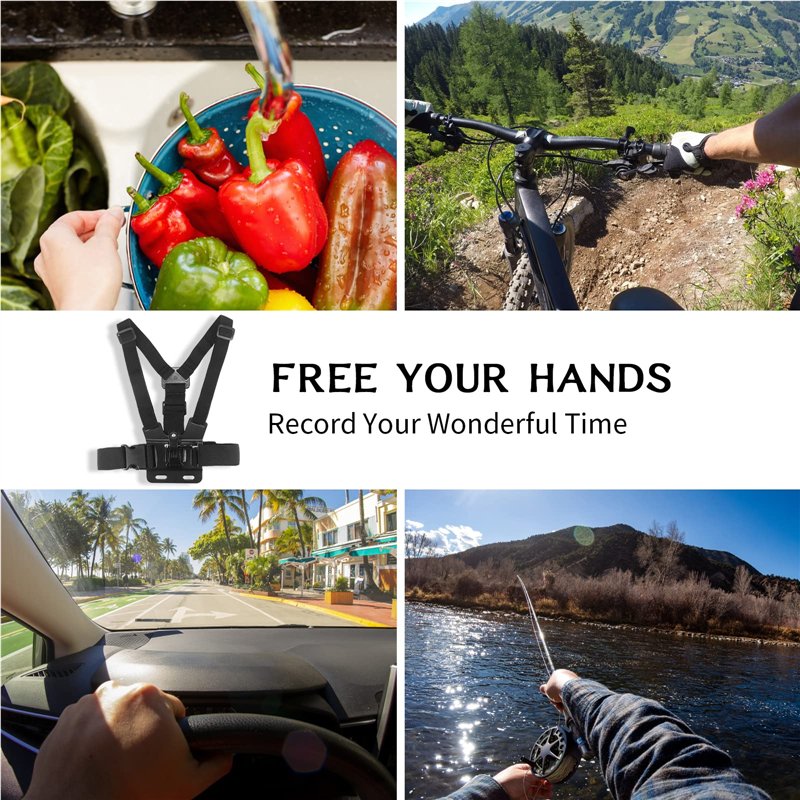 Image secondaire de LTXDJ Harnais de Poitrine Sangle de Montage Téléphone Mobile Action Caméra Corps Support de Sangle